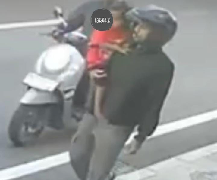 Pelaku pencurian sepeda motor dengan mengajak balita terekam CCTV