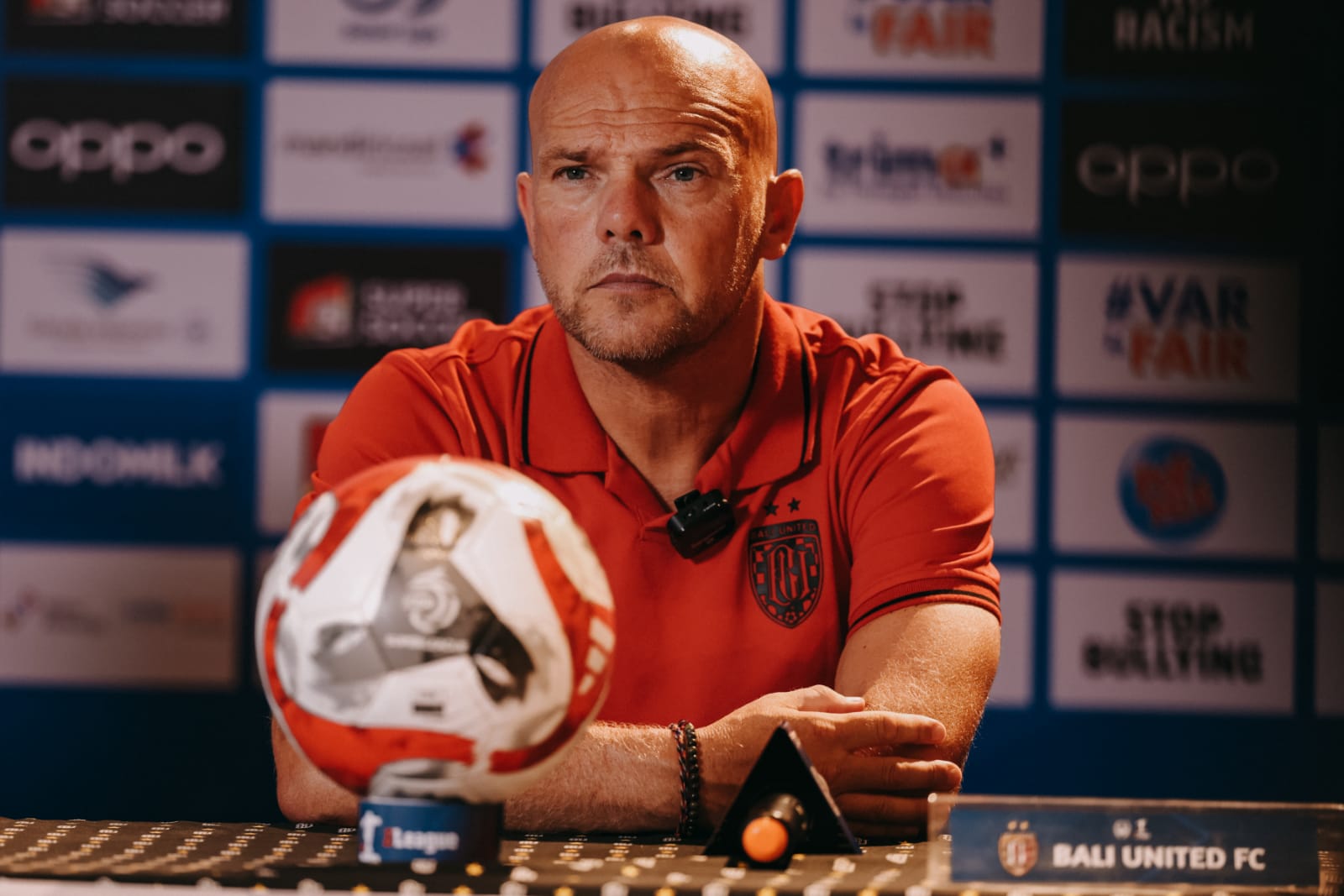 Pelatih Bali United Johnny Jansen.