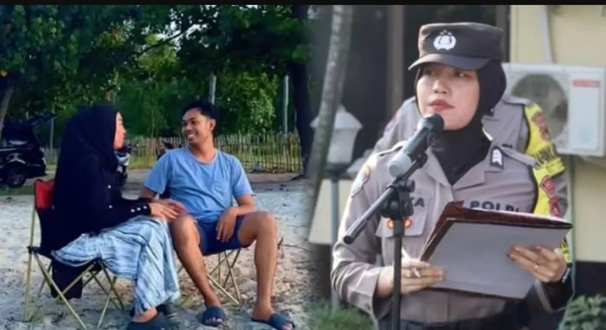 Kebersamaan Brigadir Esco dan Briptu Rizka