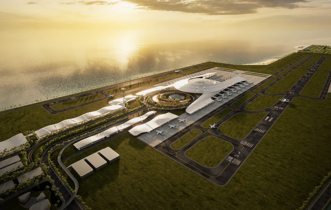 Design Bandara Bali Utara yang mengusung konsep Bedawang Nala dan Tri Hita Karana