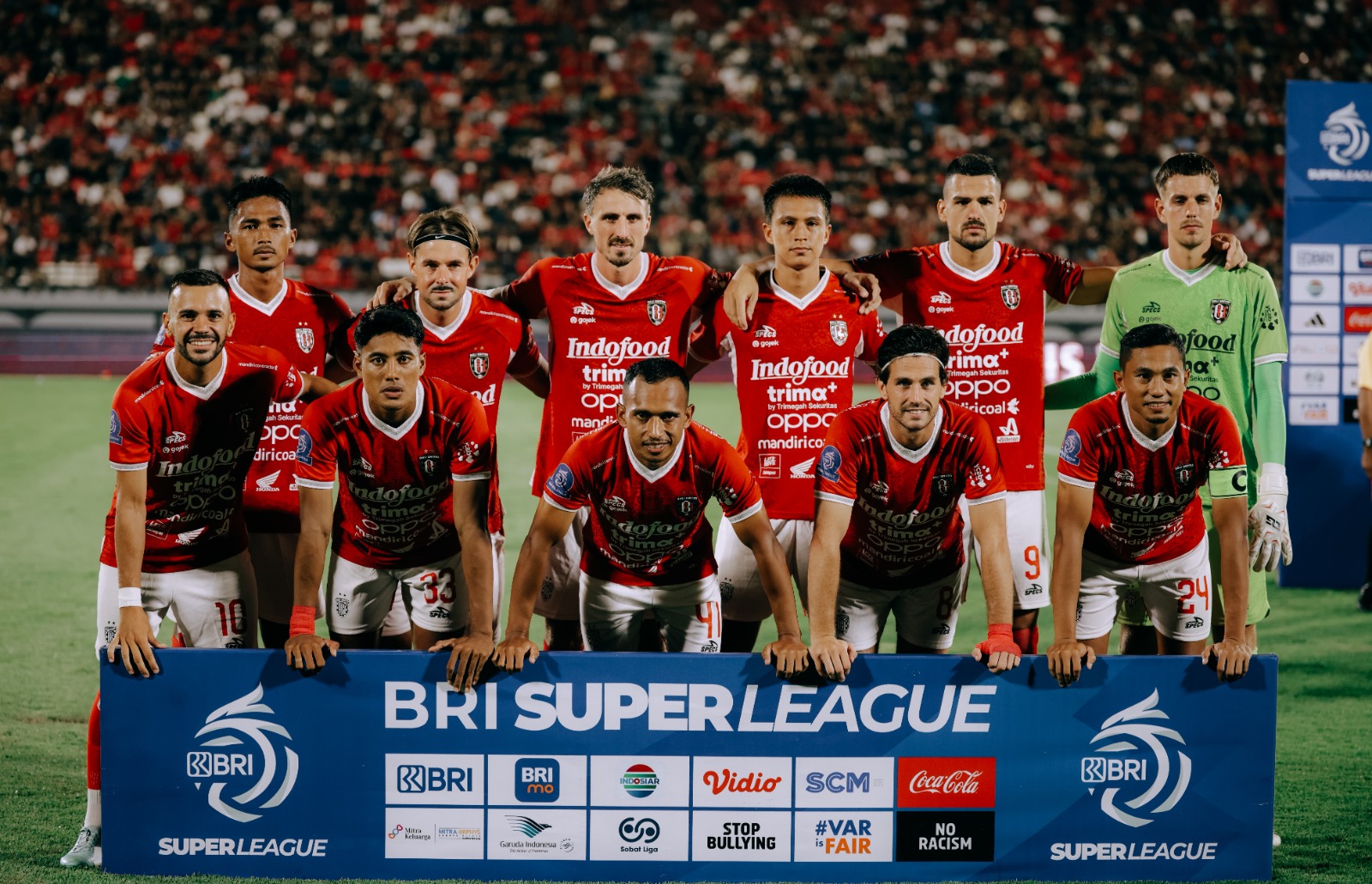 Skuad Bali United bersiap hadapi Semen Padang.