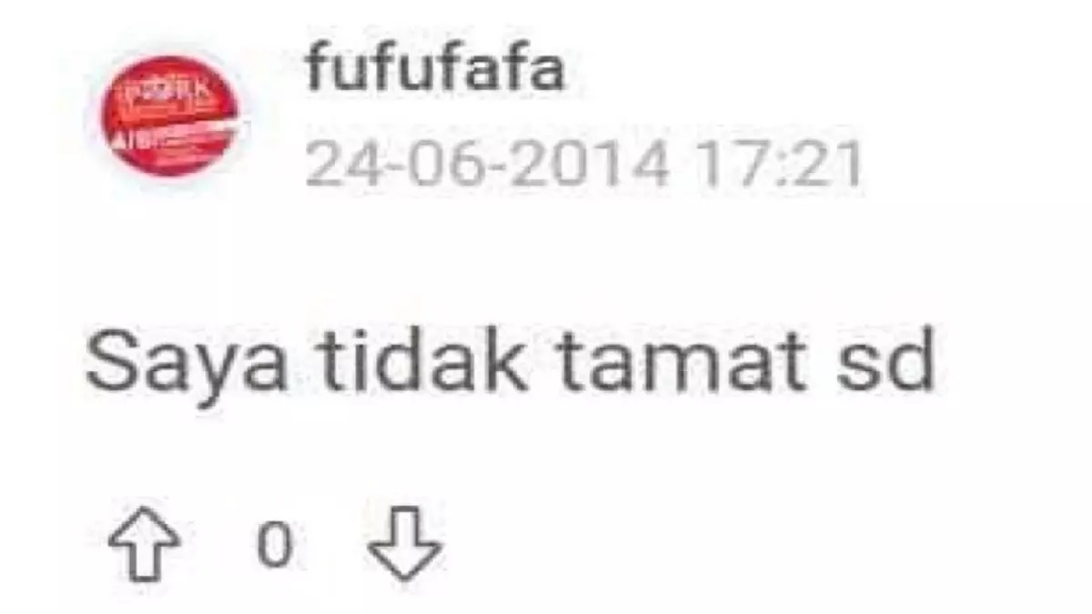 Viral Cuitan lama Akun Fufufafa Ngaku Tak Tamat SD