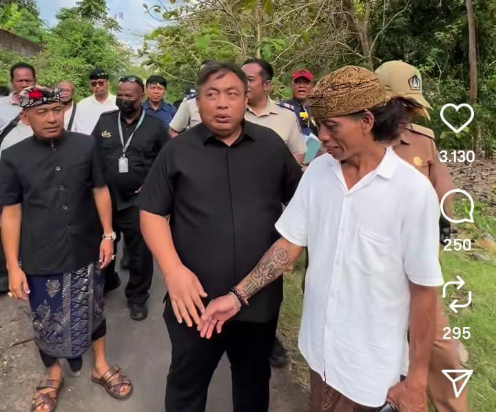 Nyoman Parta Tinjau Langsung Penutupan Akses Jalan oleh GWK