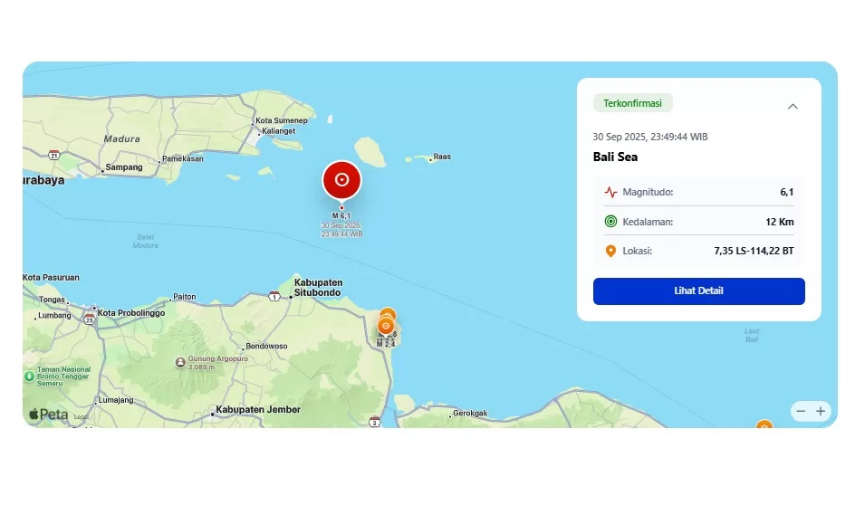 Gempa guncang Sumenep