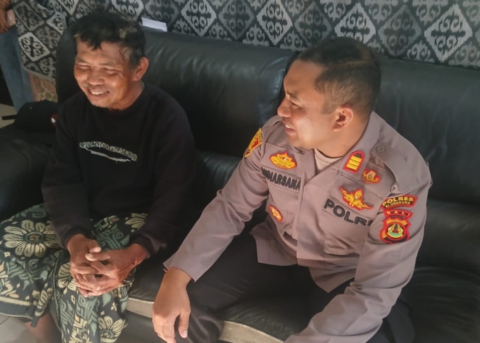 DITEMUKAN : Pak Yan Belog akhirnya ditemukan dalam kondisi selamat.