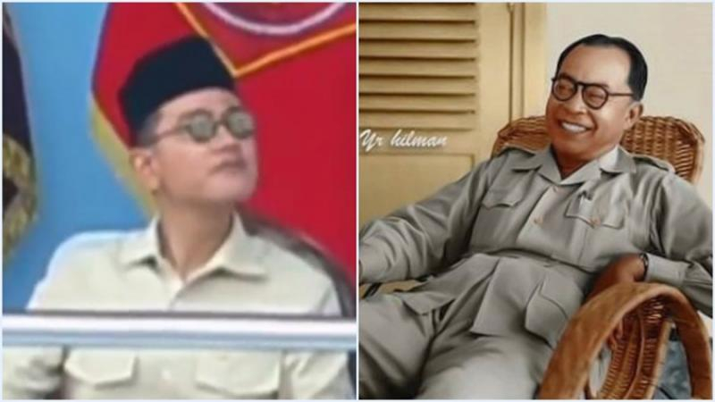 Gaya Wapres Gibran saat hadiri HUT TNI menjadi sorotan