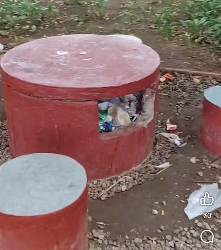 Beredar sebuah video yang memperlihatkan sumur komposter dipenuhi sampah plastik