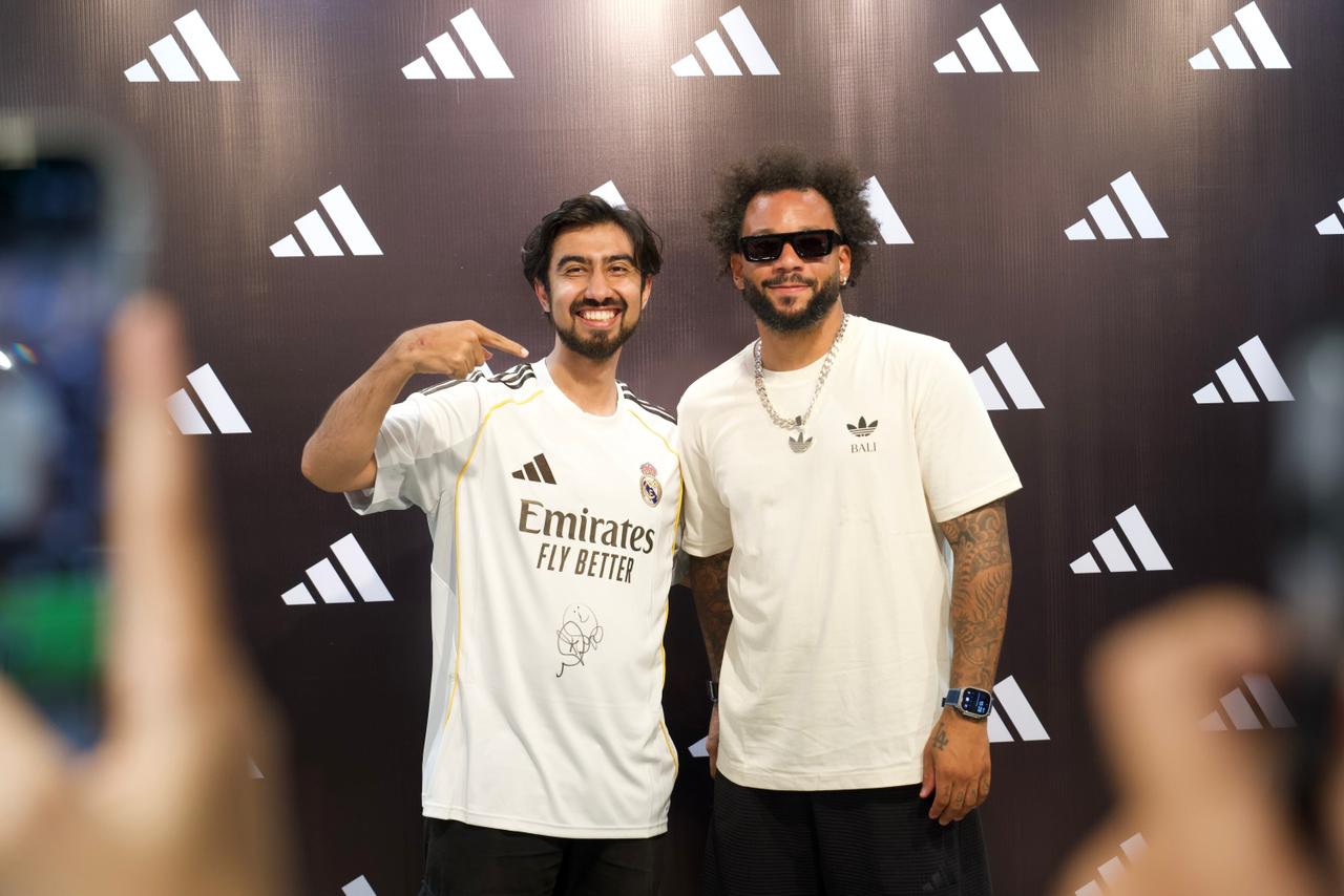 Legenda Real Madrid, Marcelo Vieira bertemu penggemar di Bali, Jumat (17/10).