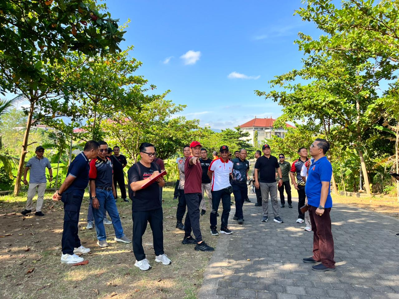 Peninjauan lokasi untuk even Vovinam di FOK Undiksha Singaraja.