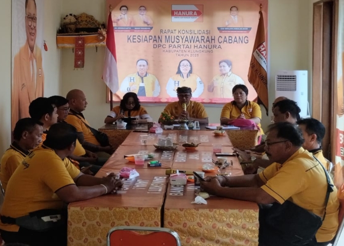 Dewan Pimpinan Cabang (DPC) Partai Hanura Kabupaten Klungkung mulai melakukan konsolidasi internal menjelang pelaksanaan Musyawarah Cabang (Muscab) untuk pergantian kepengurusan periode 2025&ndash;2030.
