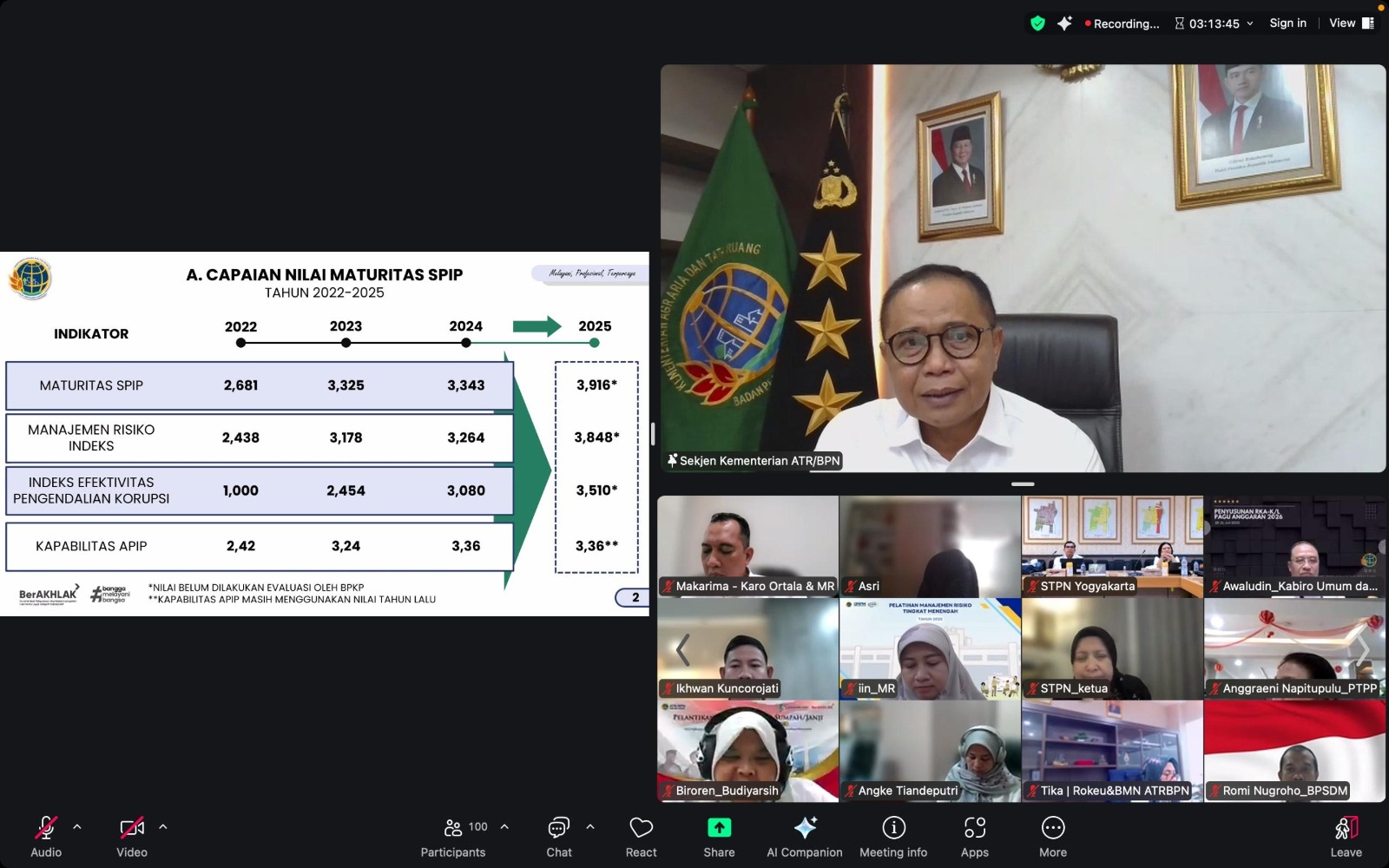 Sekretaris Jenderal (Sekjen) Kementerian Agraria dan Tata Ruang/Badan Pertanahan Nasional (ATR/BPN), Pudji Prasetijanto Hadi