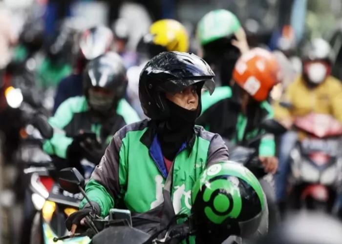 Ilustrasi driver gojek.