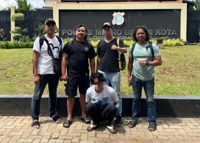DIBEKUK : Pelaku berinisial RH diamankan di wilayah Bekasi Barat, Jawa Barat, yang saat itu sedang menuju kontrakannya.