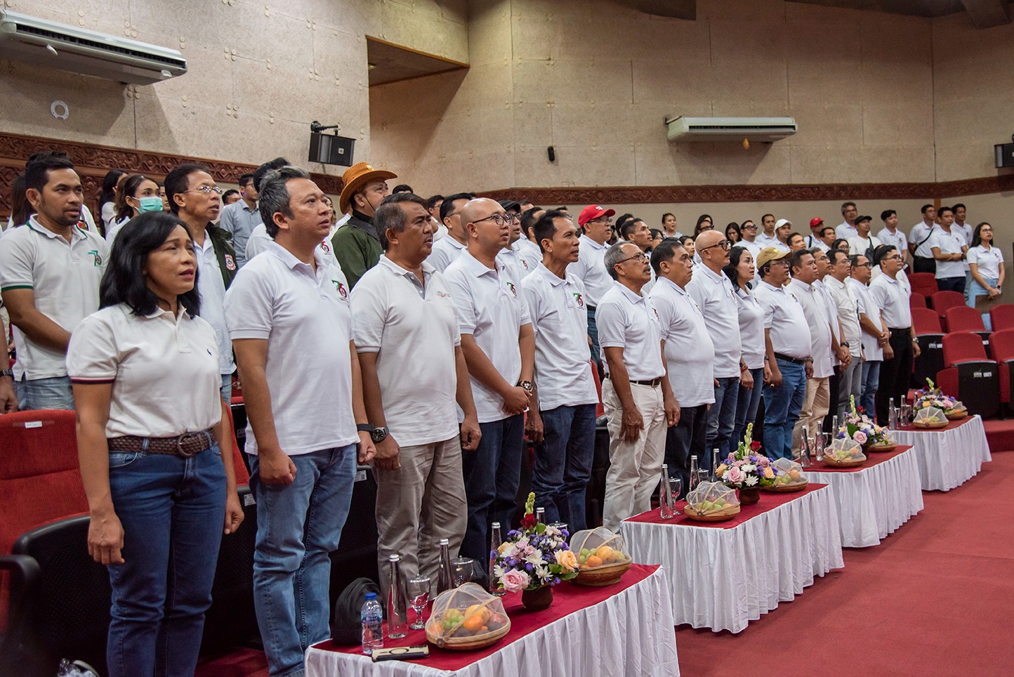 Puncak peringatan HUT ke-75 IDI Bali di Museum Gunungapi Batur, Kintamani dihadiri sejumlah pihak terkait Minggu (2/11/2025).
