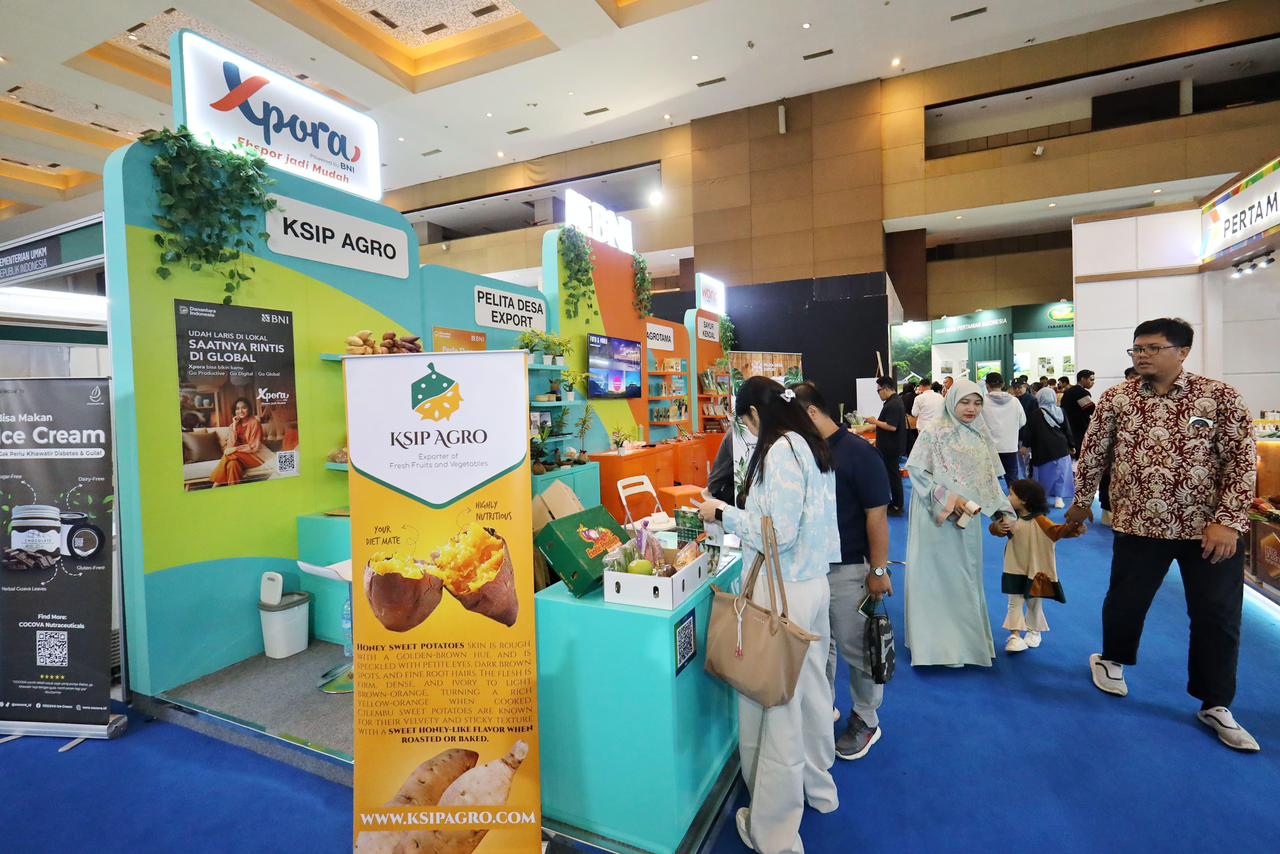 BNI mendukung ketahanan pangan nasional lewat partisipasi di Agrinex Expo 2025.