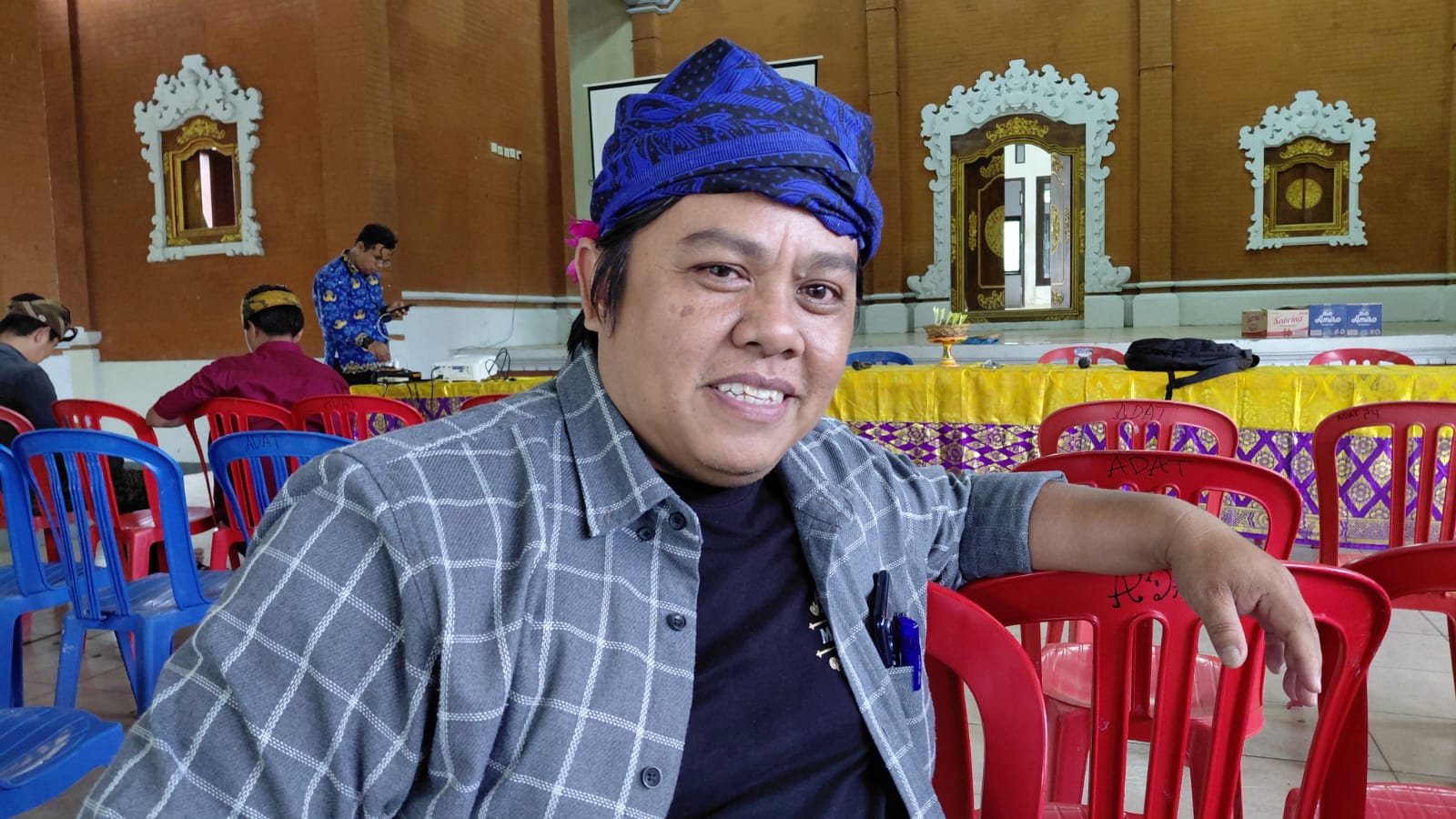 Wayan Sadyana, salah seorang pendiri sekolah adat di Pedawa