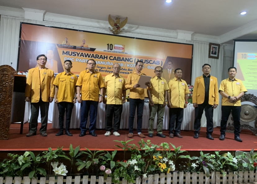 MUSCAB: DPD Partai Hanura Bali menggelar Musyawarah Cabang (Muscab) DPC se-Bali secara serentak di Inna Bali Heritage Hotel, Jumat (21/11)