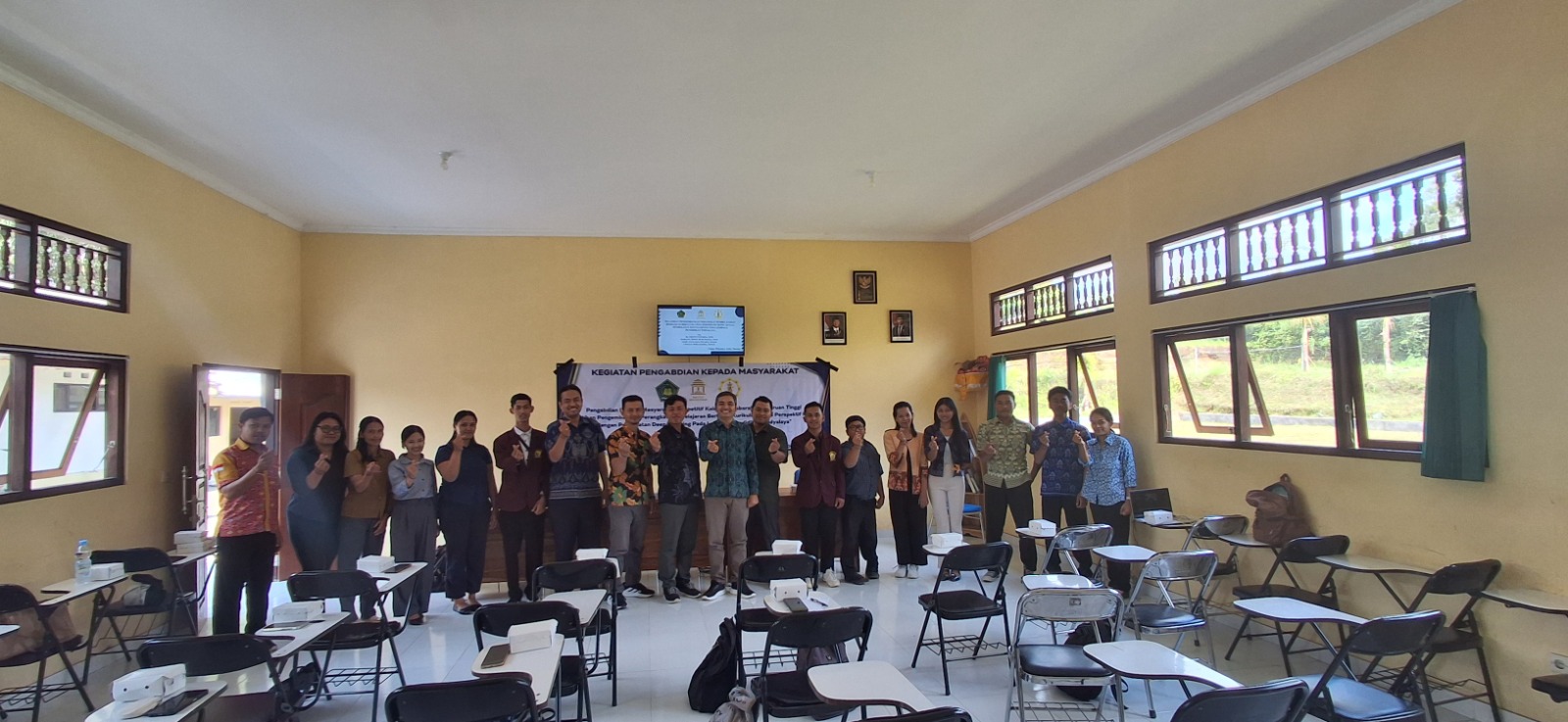 Kolaborasi IAHN Mpu Kuturan dan UHN Sugriwa saat menggelar pengabdian di Astika Dharma Karangasem, selama Agustus-November 2025