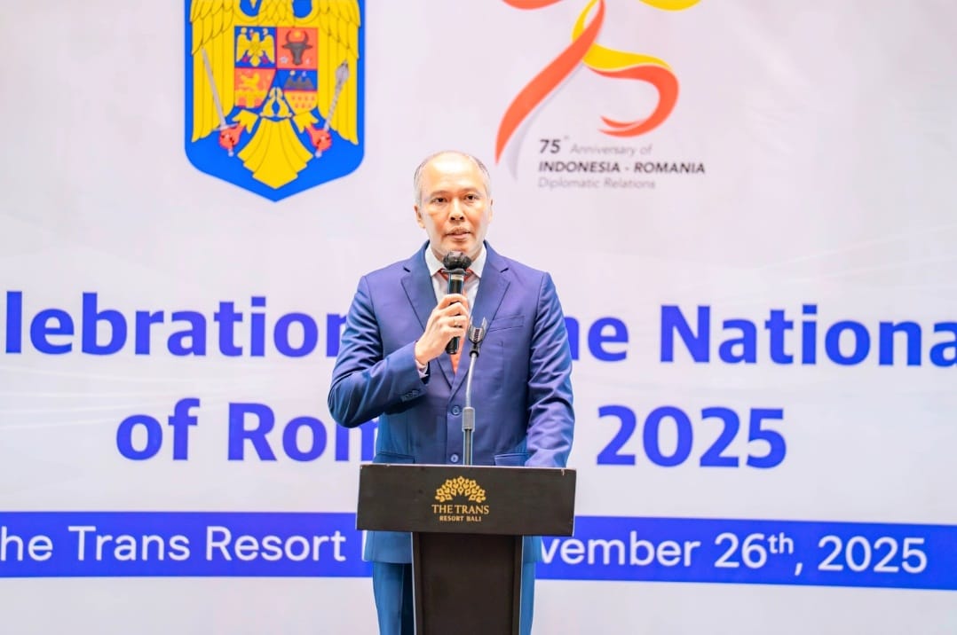 PERERAT HUBUNGAN: Konsul Kehormatan Rumania di Bali menyelenggarakan kegiatan perayaan Hari Nasional Rumania 2025 yang jatuh pada 26 Desember 2025 di The Trans Resort Bali