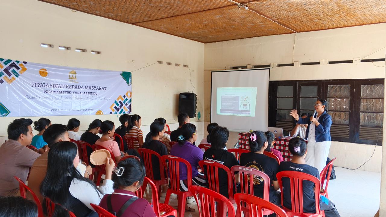 Program Studi Filsafat Hindu, Fakultas Brahma Widya IAHN Mpu Kuturan menggelar kegiatan Pengabdian kepada Masyarakat (PkM) Tahun 2025 di Desa Bengkala, Kecamatan Kubutambahan, Buleleng