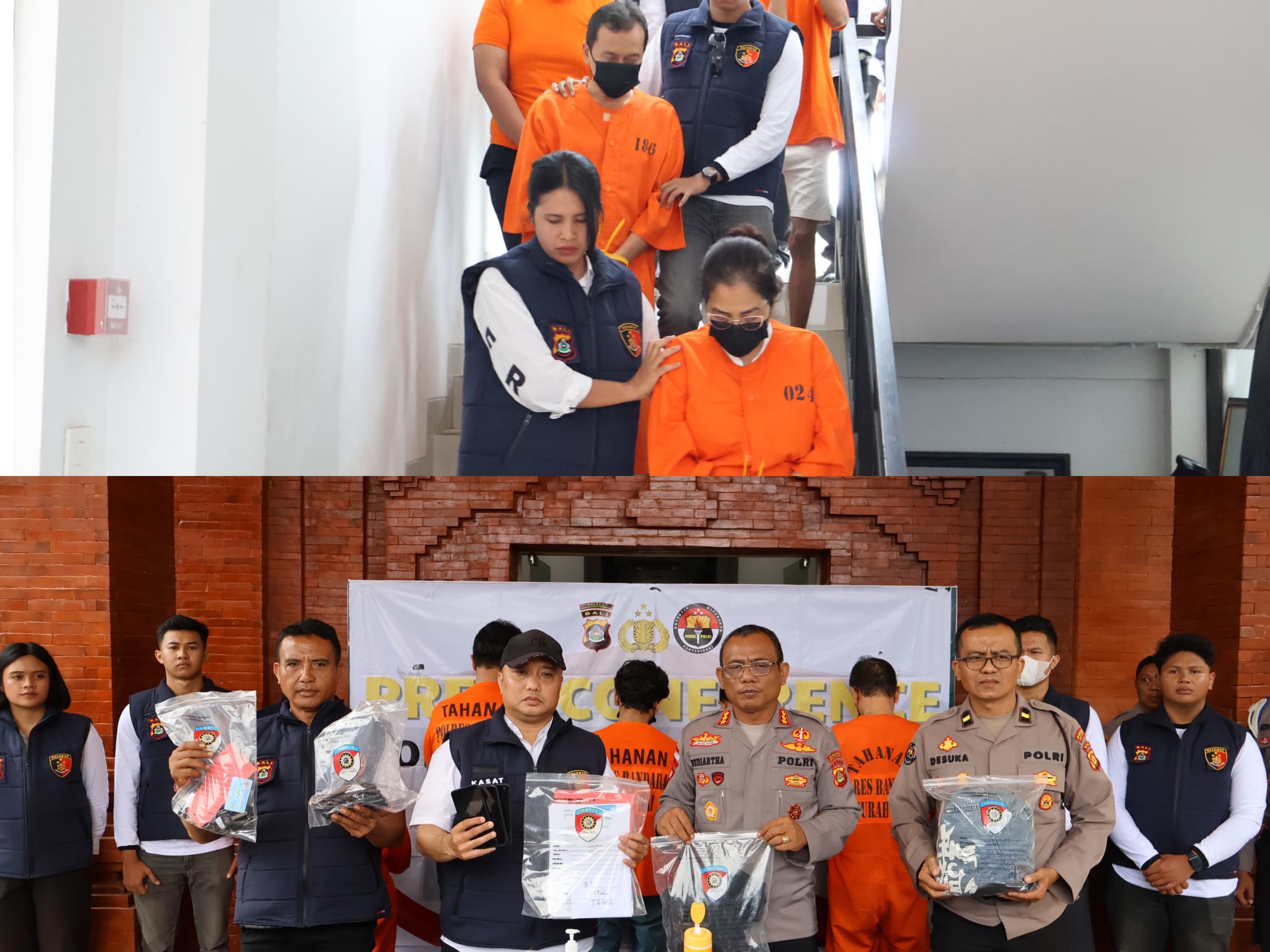 Pengungkapan sindikat Penggelapan mobil oleh Polres Bandara Ngurah Rai. (Bali Express/Istimewa)