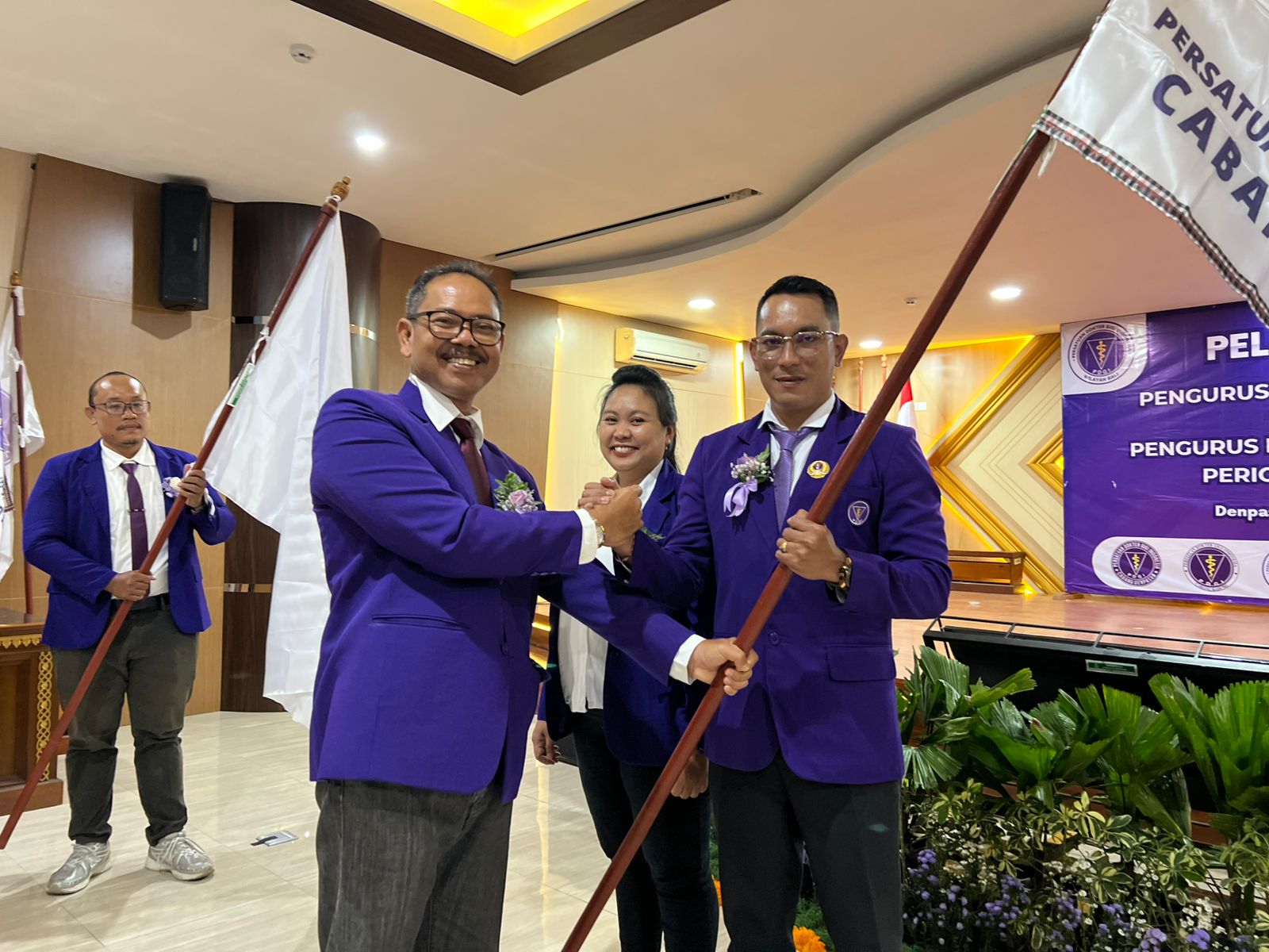 Ketua PDGI Bali periode 2025-2030, drg. I Agus Sundia Atmaja, MErg., pada acara pelantikan Pengurus PDGI Wilayah Bali dan Pengurus PDGI Cabang se-Bali di Denpasar, Minggu (7/12/2025)