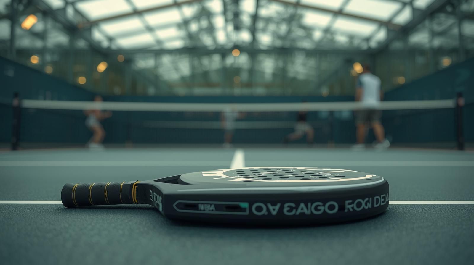 Ilustrasi olahraga padel yang kini booming di Indonesia.