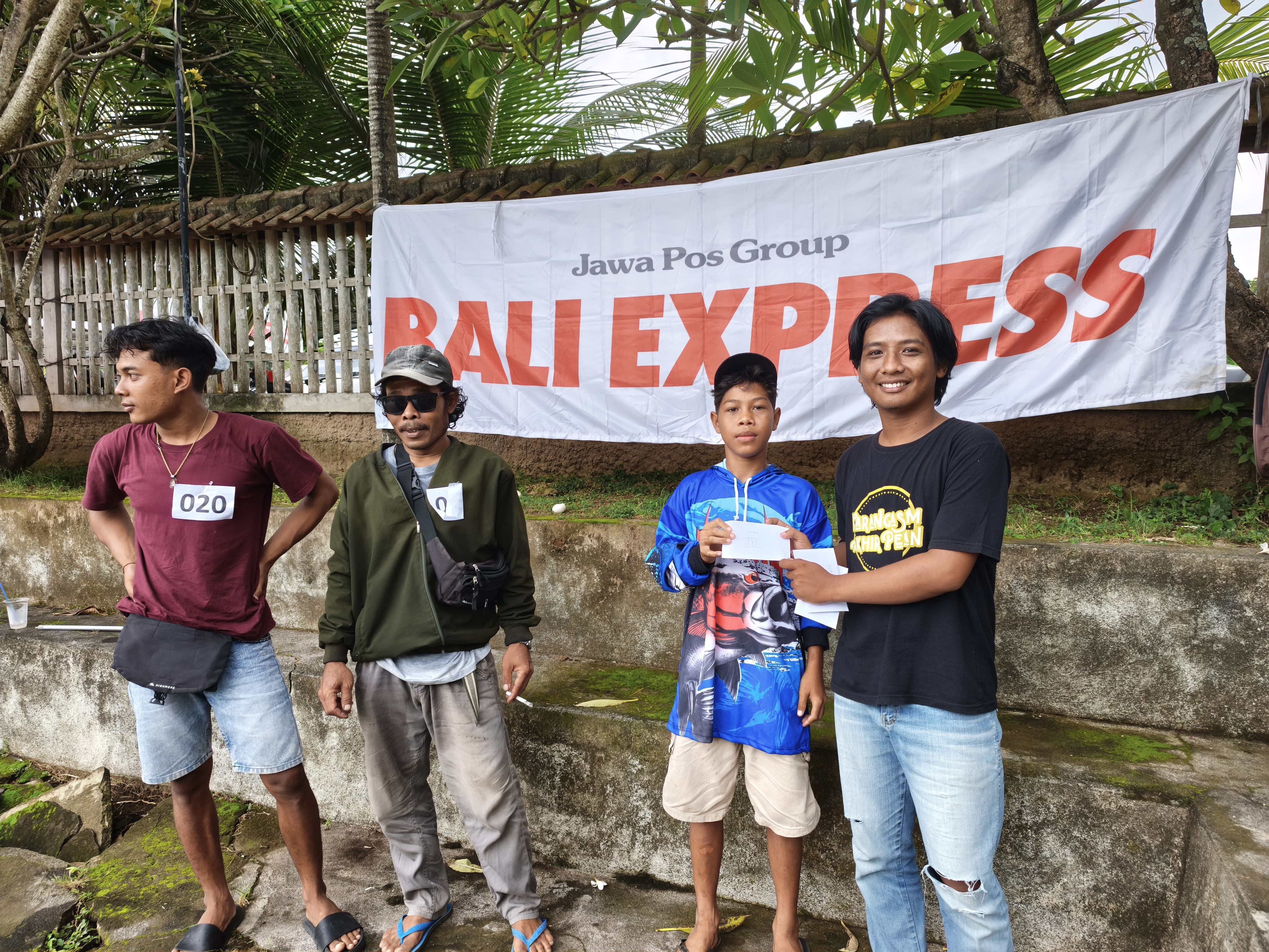 Kadek Adi Terjawab juara 3 di Mancing Express. (Adi Prabawa)