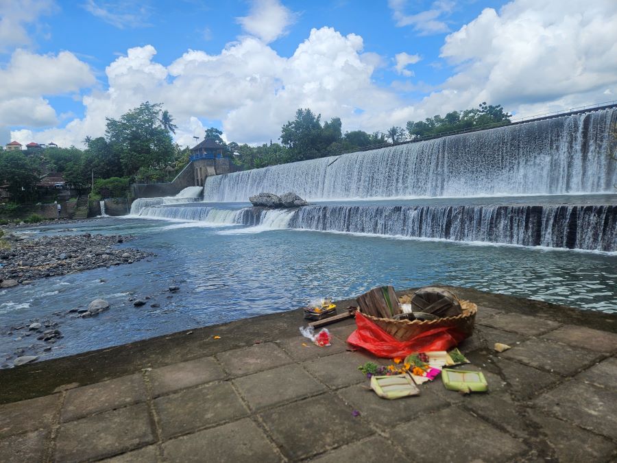 Sungai Kali Unda, Klungkung dengan karakter yang rawan ketika musim hujan.