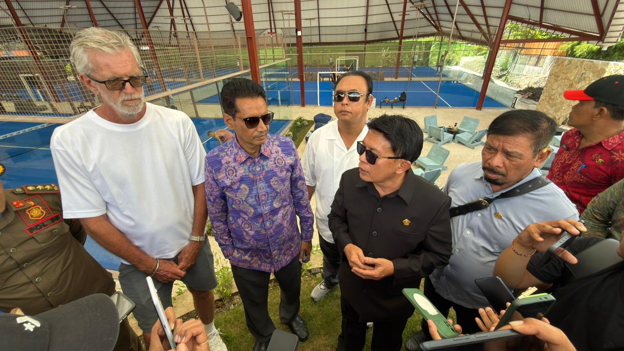 SIDAK: Panitia Khusus Tata Ruang, Aset, dan Perizinan (Pansus TRAP) DPRD Provinsi Bali melakukan inspeksi mendadak (sidak) ke usaha Jungle Padel di Desa Munggu, Kecamatan Mengwi, Kabupaten Badung