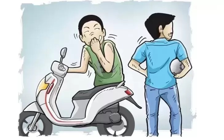 Ilustrasi penggelapan motor