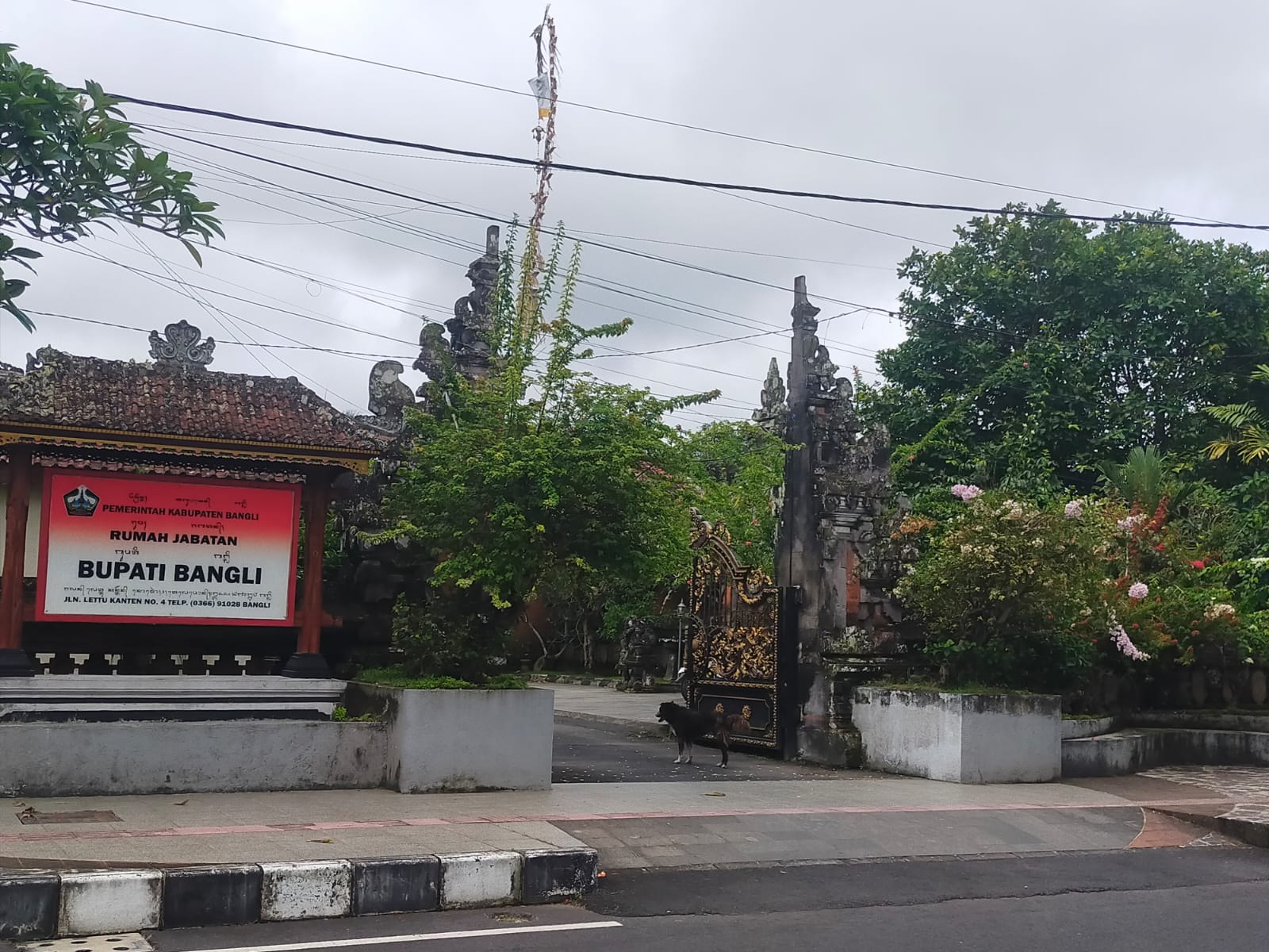 Rumah jabatan Bupati Bangli akan dibongkar untuk pembangunan baru.