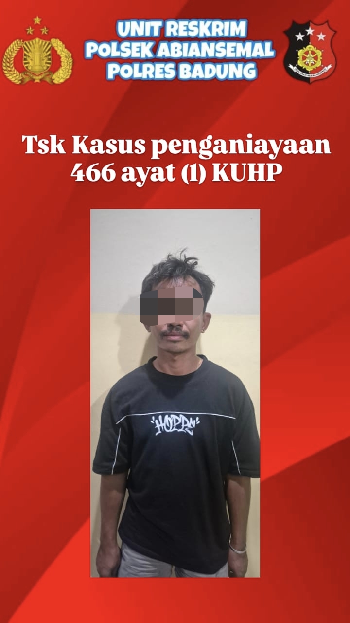 EAP kini harus jalani proses hukum di Polsek Abiansemal. (Bali Express/Istimewa)