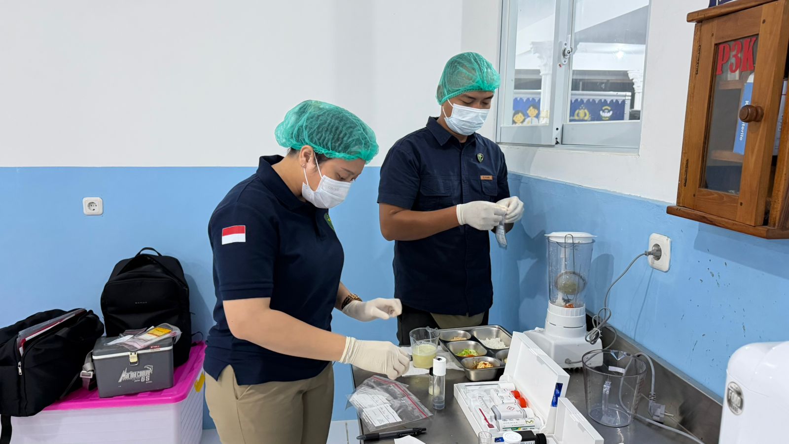 KUALITAS : Polres Gianyar menjaga kualitas dan keamanan makanan pada Program Makanan Bergizi Gratis (MBG) Polri.