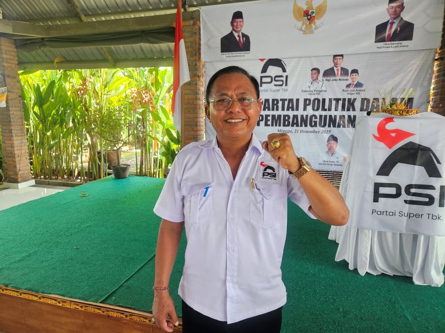 Ketua DPD PSI Klungkung I Nyoman Sukirta.