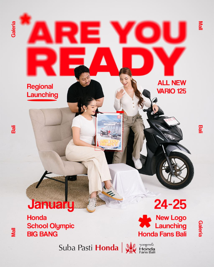 Besok! Step Up dengan Generasi Terbaru Honda, All New Honda Vario 125 Siap Hadir di Bali