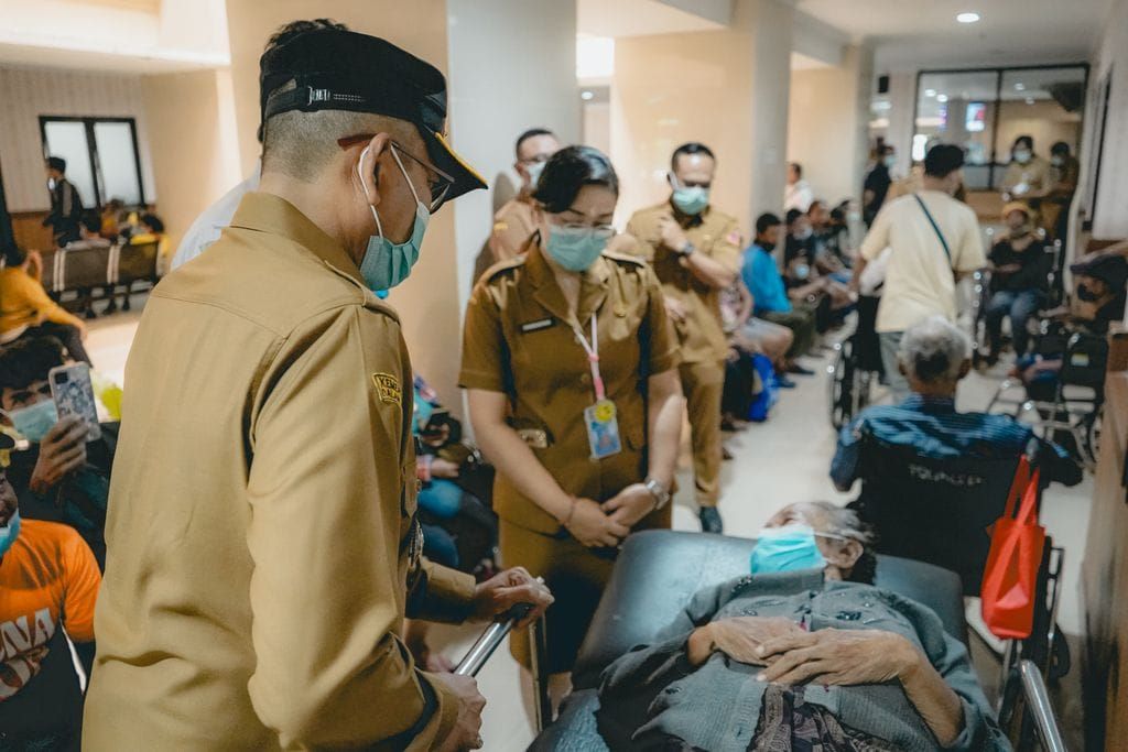 Bupati Karangasem I Gusti Putu Parwata melakukan sidak ke RSUD Karangasem, Senin (26/1/2026).