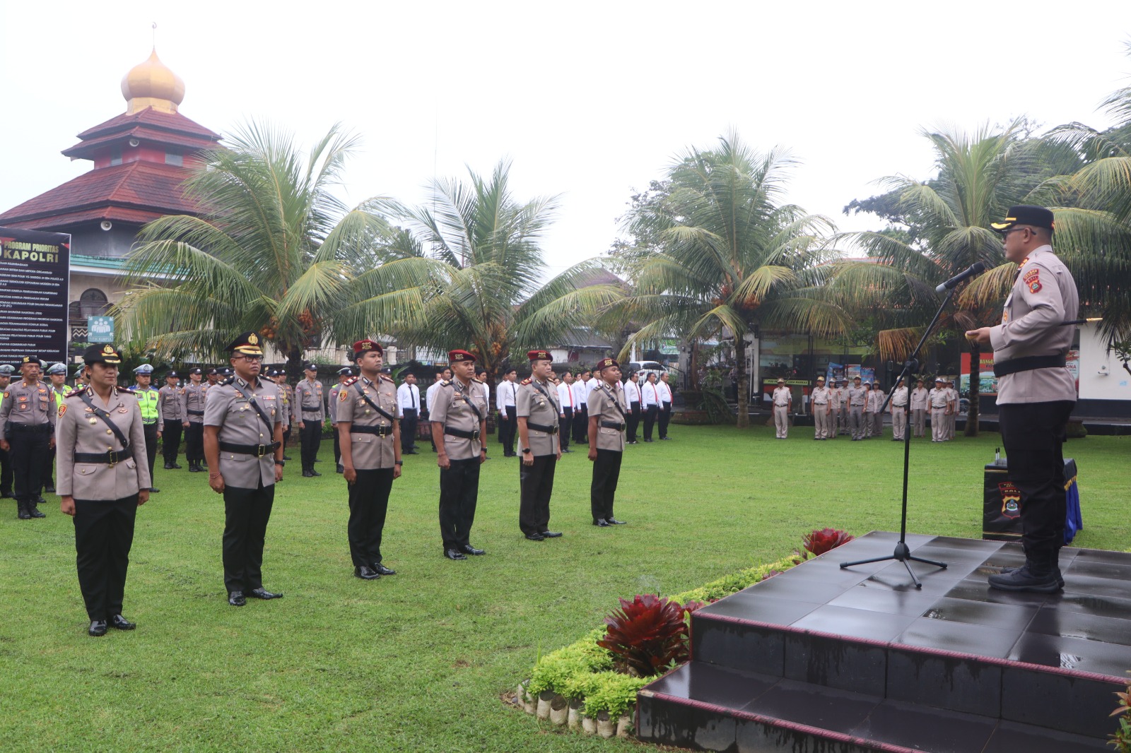 Kapolres Bangli AKBP James I. S. Rajagukguk memimpin sertijab pejabat utama Polres Bangli, Selasa (27/1/2026).