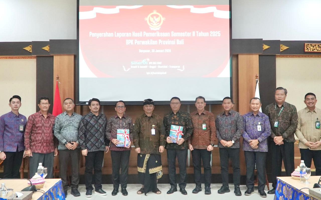 Bank BPD Bali menerima penyerahan Laporan Hasil Pemeriksaan (LHP) dari Badan Pemeriksa Keuangan Republik Indonesia (BPK RI) Perwakilan Provinsi Bali pada Jumat (30/1/2026)