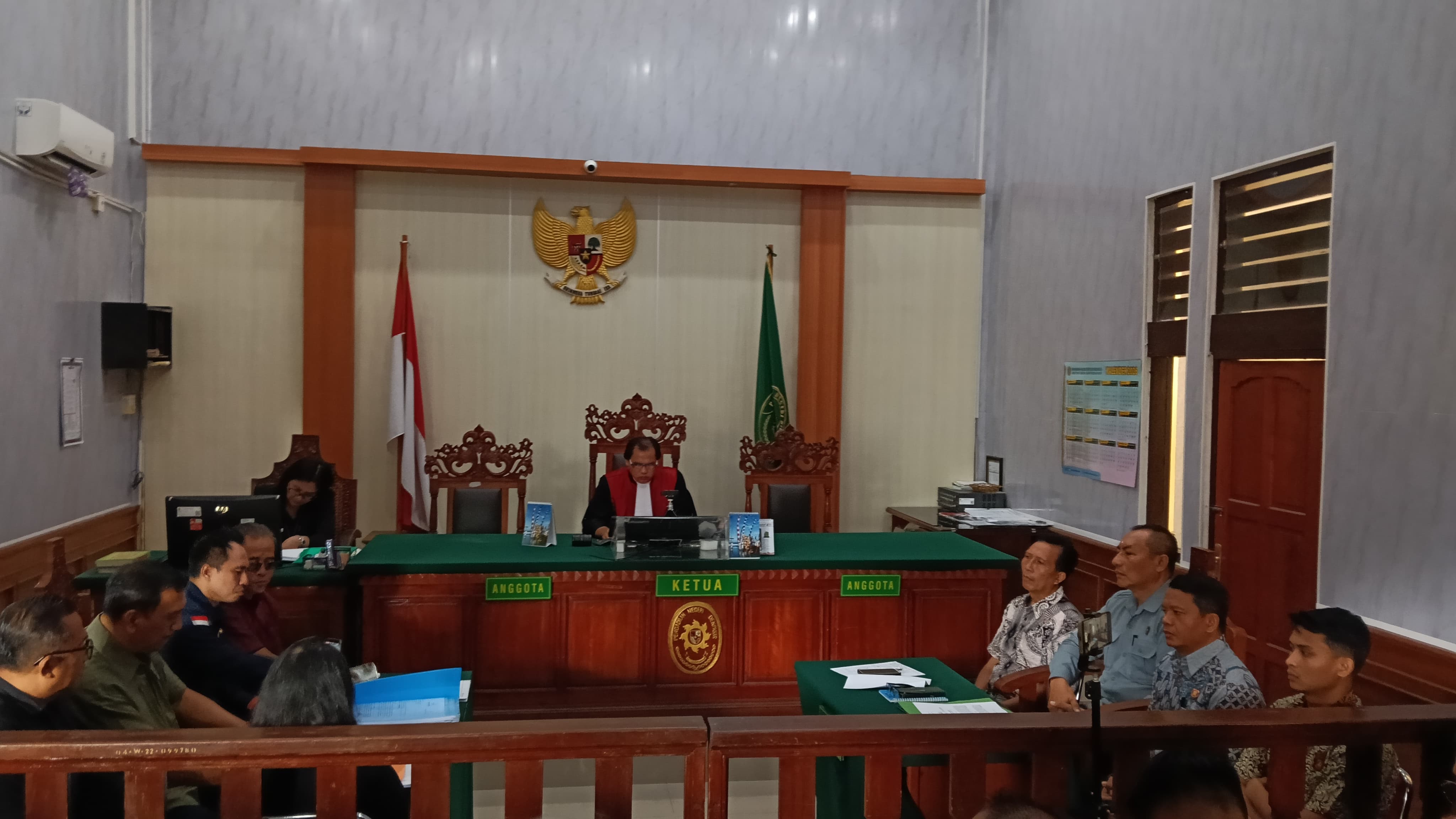 Sidang praperadilan Kakanwil BPN Bali I Made Daging di PN Denpasar. (Bali Express/Istimewa)
