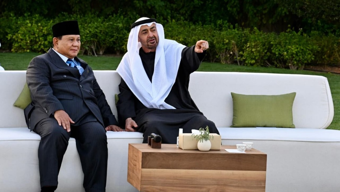 Bertemu di Abu Dhabi, Prabowo Subianto dan Mohammed bin Zayed Al Nahyan Sepakat Perkuat Kemitraan