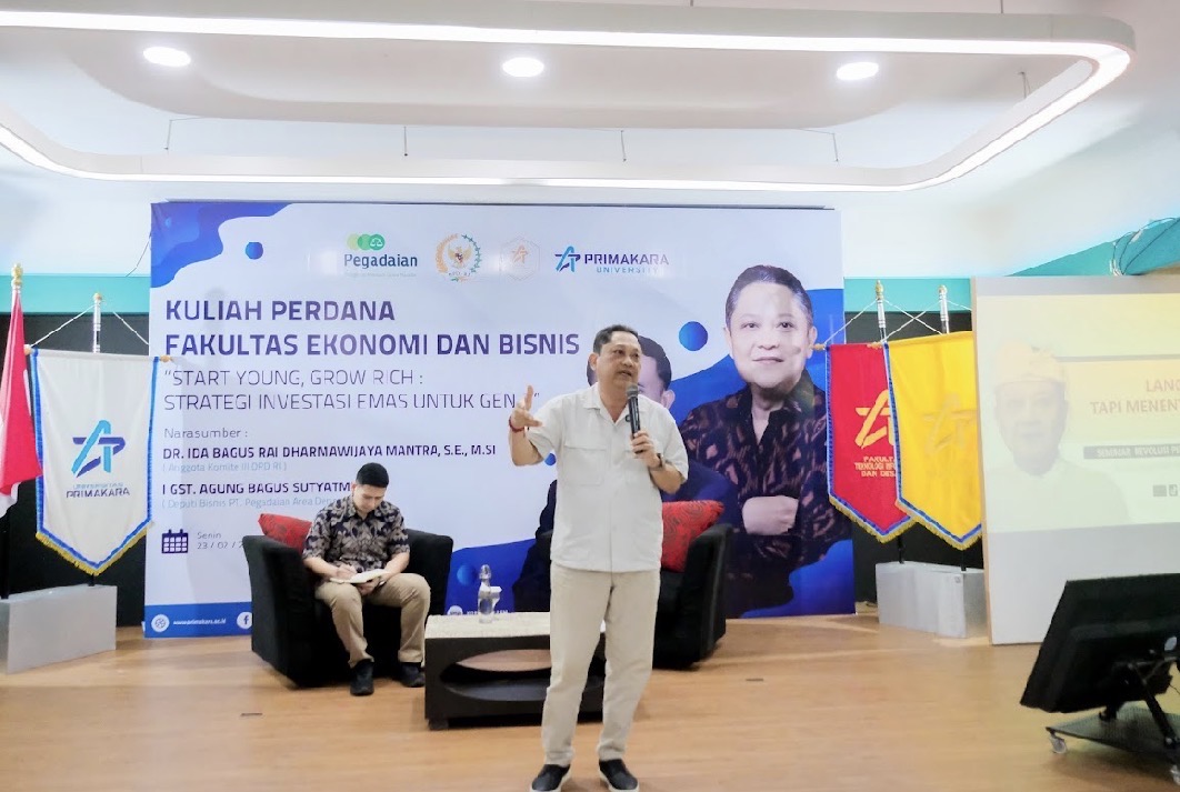 KULIAH PERDANA: Mengawali semester genap tahun akademik 2026, Fakultas Ekonomi dan Bisnis (FEB) Primakara University menggelar Kuliah Perdana