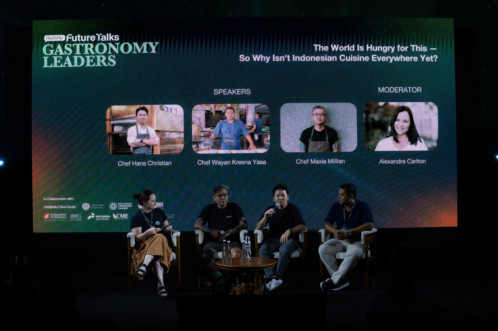 [Ki-Ka]: Alexandra Carlton, Chef Maxie Millian, Chef Hans Christian, Chef Wayan Kresna Yasa [Ki-Ka]: Alexandra Carlton, Chef Maxie Millian, Chef Hans Christian, Chef Wayan Kresna Yasa 
