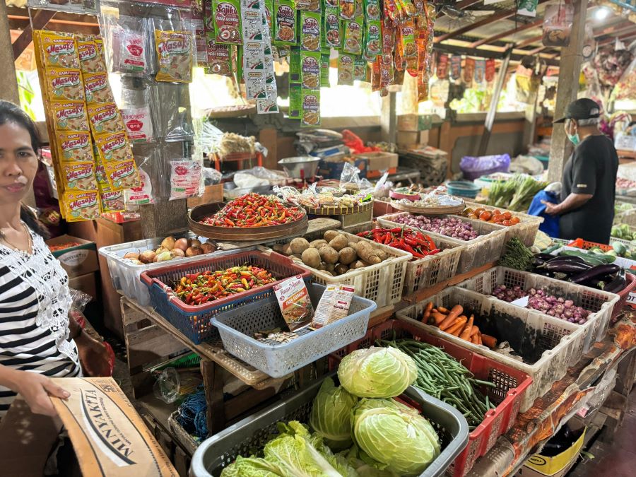 Pedagang cabai di pasar tradisional di Tabanan sebut harga akan naik lagi.