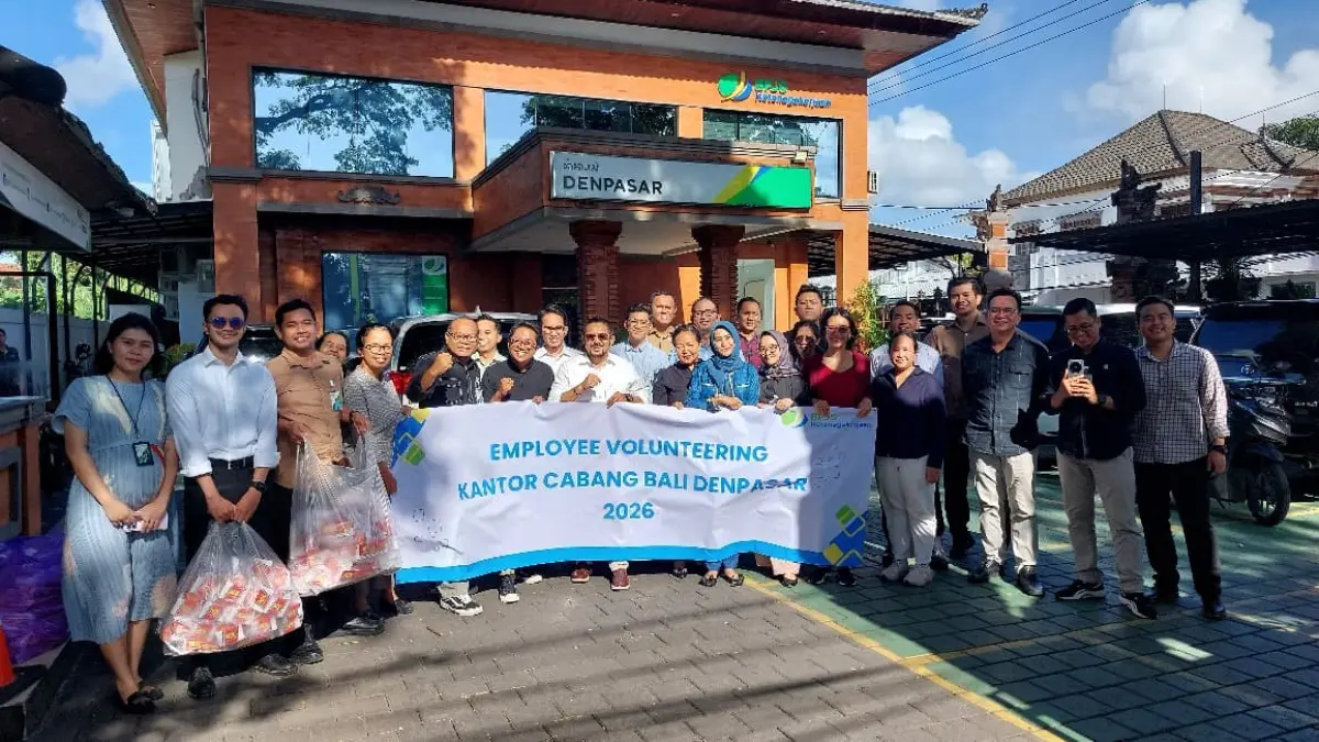 BPJS Ketenagakerjaan Denpasar Gelar Employee Volunteering