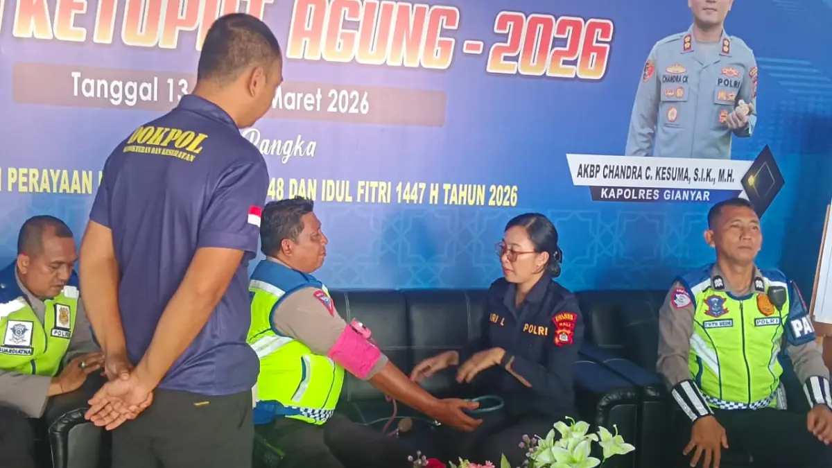 KESEHATAN : Pemeriksaaan kesehatan kepada personel Ops Ketupat Agung 2026.