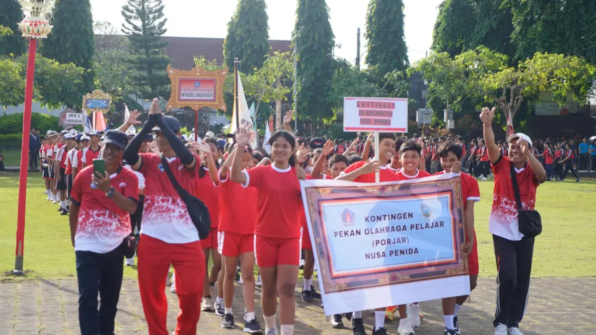 Porsenijar Klungkung dibuka di Alun-Alun Ida Dewa Agung Jambe, Kecamatan Klungkung, Rabu (25/3/2026). (Ist)