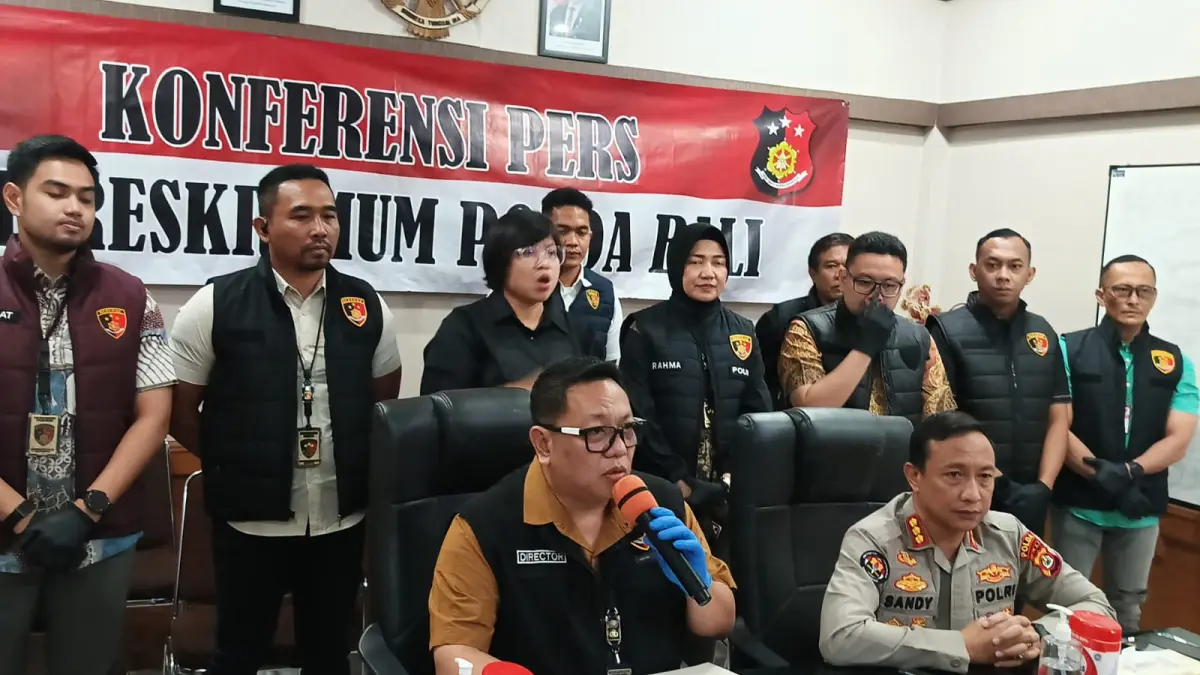Pengungkapan kasus kekerasan s*ksual di Mapolda Bali. (Bali Express/Istimewa)