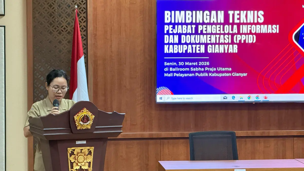 BIMTEK : Diskominfo Gianyar gelar bimtek keterbukaan informasi publik.