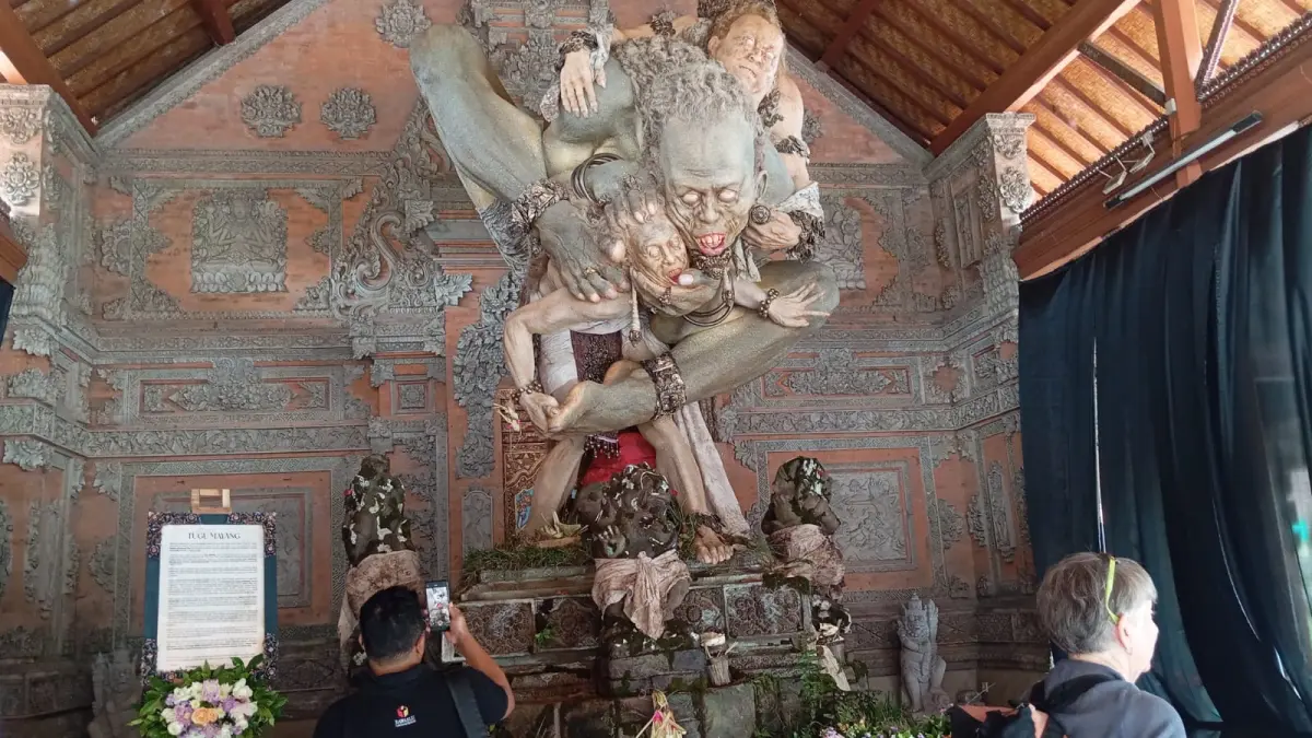 OGOH-OGOH : Ogoh-ogoh juara kecamatan yang akan dipamerkan pada Pekan Budaya Gianyar.